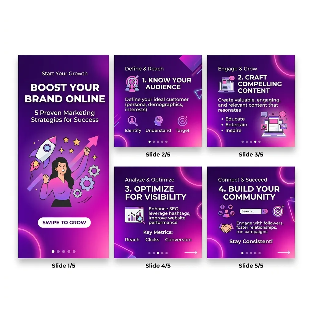 Social media carousel